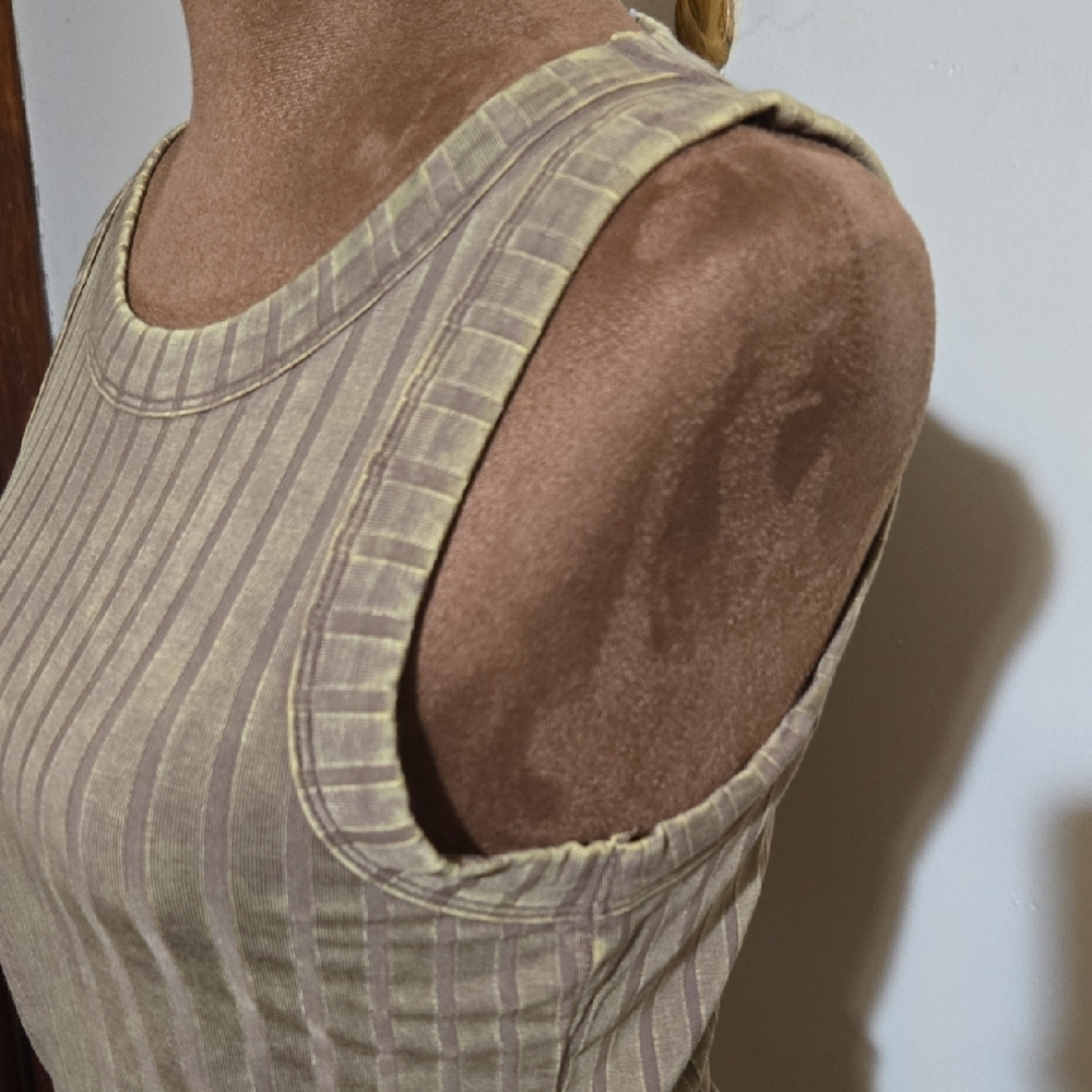 Z104 NWT Zenana Ribbed Sleeveless Tank With Exposed Sleeve Stretch Sm Md Lg XL - Picture 5 of 11